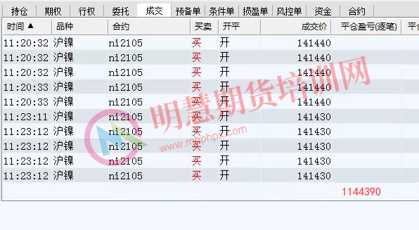 2021年李永强期货账单5